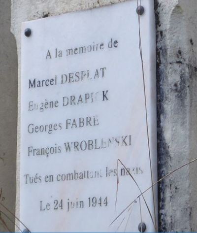 Stèle à Belvès, photo de Mme Dardevet